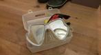 Snorkelset; bril, snorkel, vinnen, schoenen mt 39, Verzenden, Zo goed als nieuw, Duikbril of Snorkel