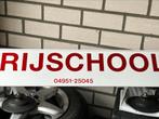 Dakreclame vroegere autorijschool, Auto diversen, Ophalen, Gebruikt