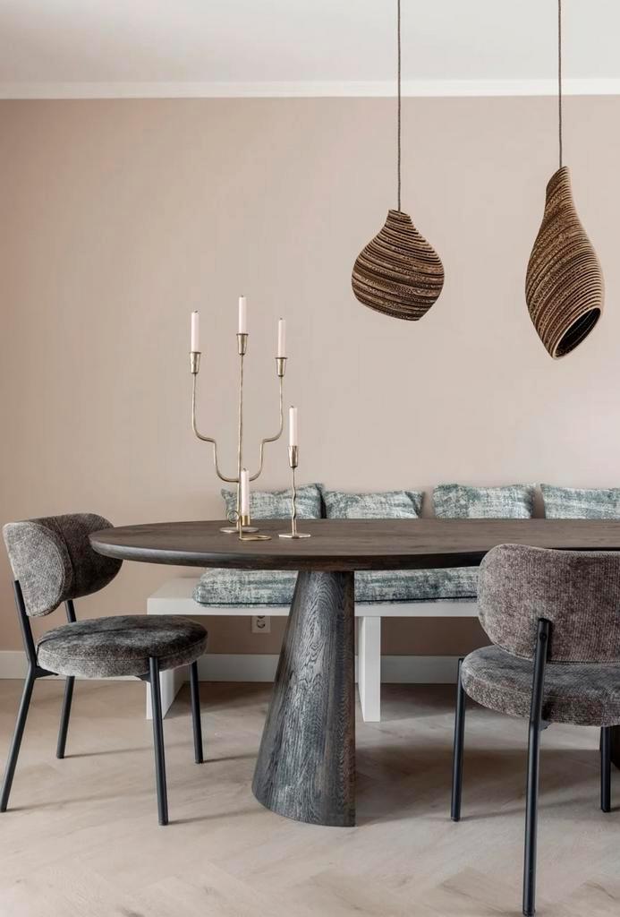 2 x eetkamerstoel By boo oasis Brown. ZGAN, Huis en Inrichting, Stoelen, Zo goed als nieuw, Ophalen