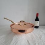 Koperen pan hapjespan sauspan steelpan, Huis en Inrichting, Keuken | Potten en Pannen, Ophalen of Verzenden, Gebruikt, Rvs, Koekenpan of Braadpan