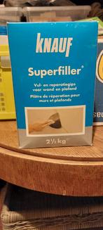 2x KNAUF Superfiller 2,5kg - Nieuw!, Doe-het-zelf en Verbouw, Verf, Beits en Lak, Minder dan 5 liter, Ophalen, Nieuw, Wit