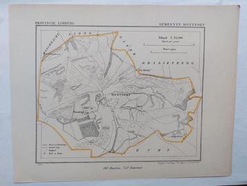 36 / Gemeente Montfort Limburg Litho uit 1866 door J. Kuyper beschikbaar voor biedingen