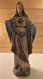 Antiek Jezusbeeld met het Heilig Hart., Antiek en Kunst, Antiek | Religie, Ophalen