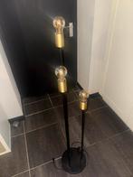 Zwarte lamp met goud, Ophalen, Gebruikt, Metaal, 100 tot 150 cm