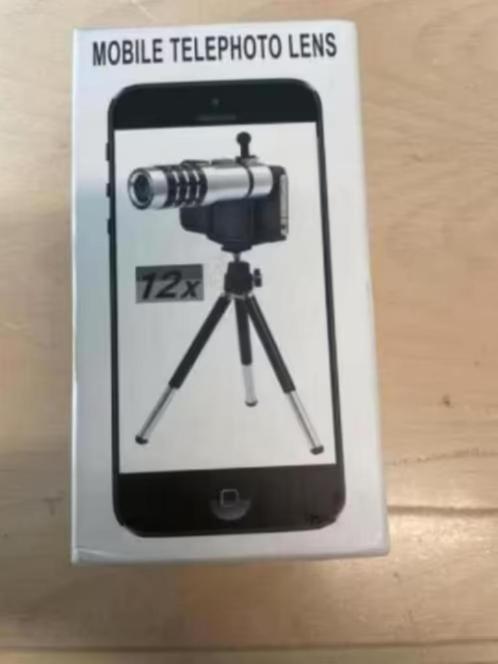 NIEUW! Universele Telefoon Foto Lens 12x Zoom € 4,99 p.st., Audio, Tv en Foto, Fotografie | Lenzen en Objectieven, Nieuw, Telelens