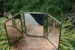 Antieke make-up spiegel 3delig, Verzenden, Rond, Minder dan 50 cm, Minder dan 100 cm