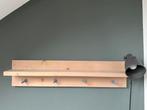 Wandplank steigerhout met haakjes, Zo goed als nieuw, Minder dan 100 cm, Hout, Ophalen