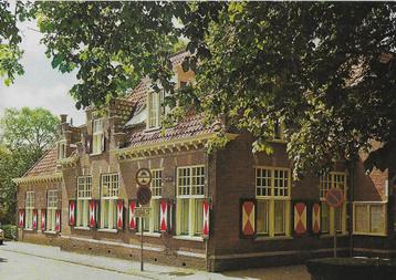 Bergen gemeentehuis gelopen ansichtkaart ( 1484 ) beschikbaar voor biedingen