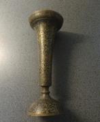 Bidriware. India jaren 20/30 Koperen trompetvaas  21,5 cm., Verzenden, Koper