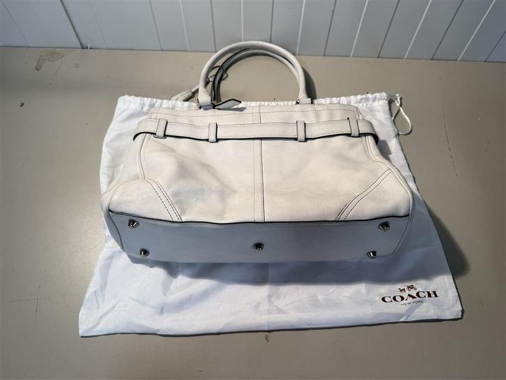 Coach Off White - handtas - tas, Sieraden, Tassen en Uiterlijk, Tassen | Damestassen, Zo goed als nieuw, Handtas, Zwart, Ophalen of Verzenden