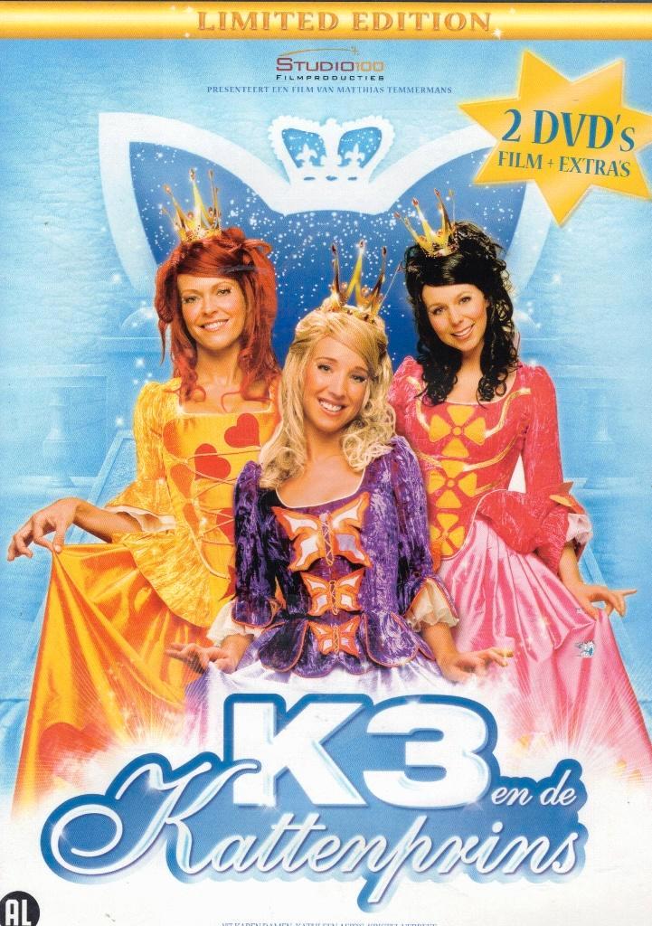 K3 En De Kattenprins ( 2 DVD ), Cd's en Dvd's, Dvd's | Kinderen en Jeugd, Zo goed als nieuw, Film, Avontuur, Alle leeftijden, Ophalen of Verzenden