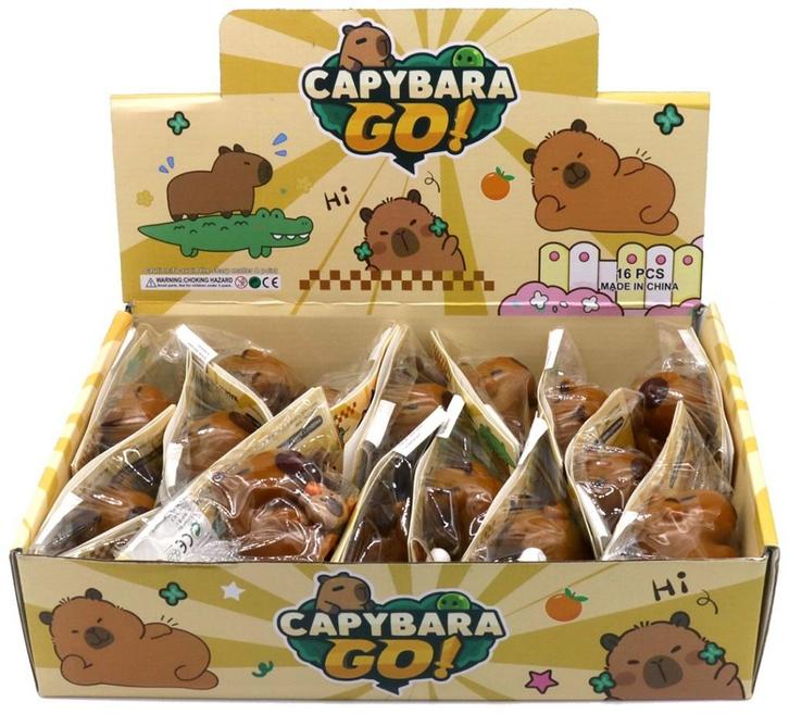 PARTIJ SQUISHY CAPYBARA GO IN DISPLAY , Diversen, Rommelmarktspullen, Nieuw, Ophalen of Verzenden
