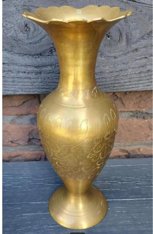 Prachtig vintage messing vaasje., Verzamelen, Retro, Huis en Inrichting, Ophalen of Verzenden