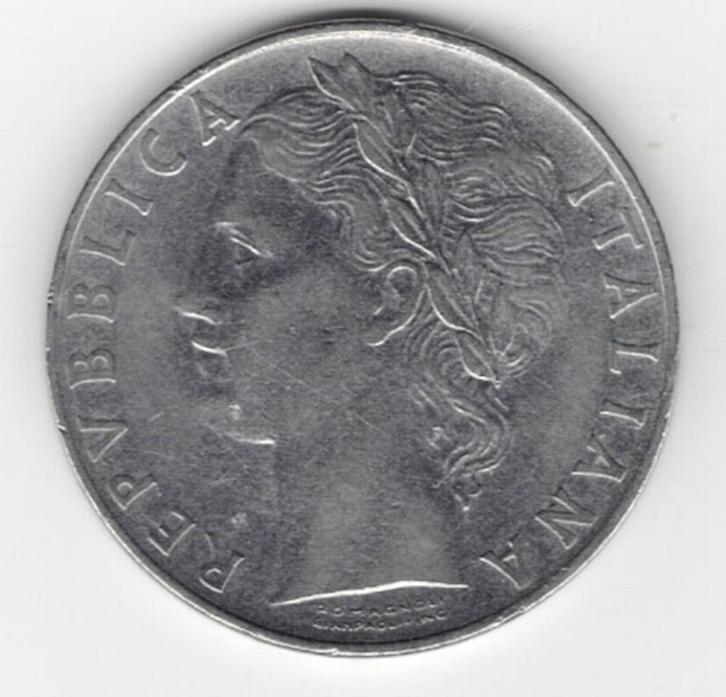 25-2015 Italie 100 lire 1957, Postzegels en Munten, Munten | Europa | Niet-Euromunten, Losse munt, Italië, Verzenden