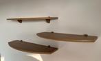 3 Houten wandplanken licht eiken, Ophalen, Gebruikt