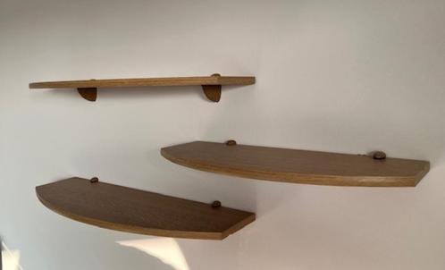 3 Houten wandplanken licht eiken, Huis en Inrichting, Woonaccessoires | Wandplanken en Boekenplanken, Gebruikt, Ophalen