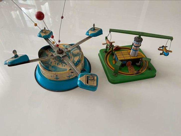 Blikken kermis attractie en carrousel., Antiek en Kunst, Antiek | Speelgoed, Ophalen of Verzenden