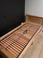 Steiger houten bed 90-200, Ophalen, 90 cm, Eenpersoons, Bruin