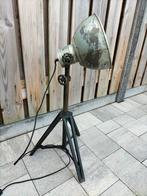 staande lamp zink/ staal, Huis en Inrichting, Lampen | Vloerlampen, Ophalen, Zo goed als nieuw