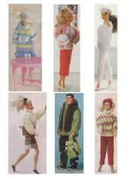 Diverse breipatronen voor Barbie en Action Man + accessoires, Ophalen of Verzenden, Zo goed als nieuw, Barbie