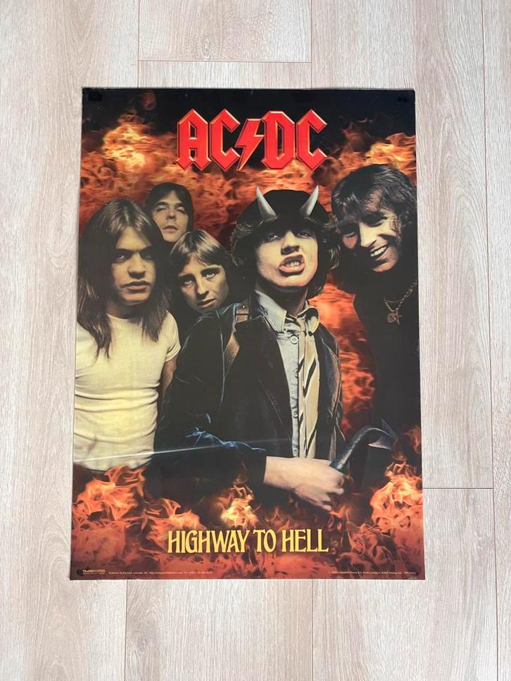 AC/DC 3D Poster (67x47) - Highway to Hell, Verzamelen, Posters, Zo goed als nieuw, Muziek, A1 t/m A3, Rechthoekig Staand, 3D, Ophalen of Verzenden