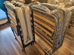 opklapbedden, 2 stuks, Ophalen, 90 cm, Eenpersoons, Wit