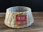 Witte rotan kerstboomrok / kerstboomhuls | whitewash, Diversen, Kerst, Ophalen, Zo goed als nieuw