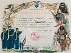 Militair certificaat van goed gedrag uit 1957, Ophalen of Verzenden