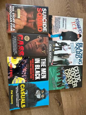 7 boeken over hooliganisme en de bijbehorende subcultuur. beschikbaar voor biedingen