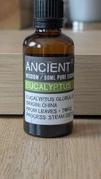 Eucalyptus 50ml etherische olie Ancient Wisdom, Ophalen of Verzenden, Nieuw, Aroma