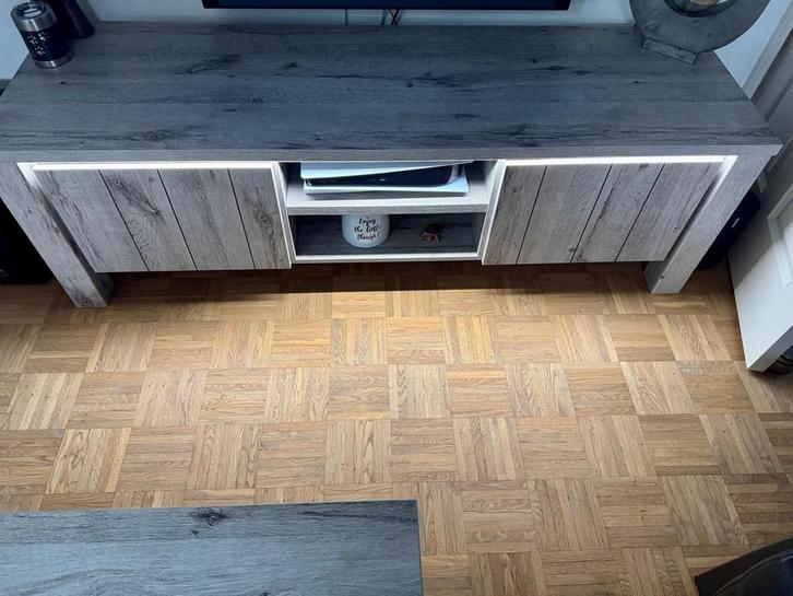 Woonkamer meubels, Huis en Inrichting, Tafels | Salontafels, Zo goed als nieuw, Rechthoekig, Ophalen