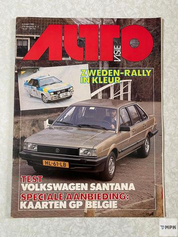 Autovisie Magazine 6 Maart 1982 #5 Volkswagen Santana beschikbaar voor biedingen