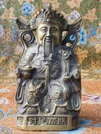 Mooi oud antiek Chinees brons beeld van Cai Chen 16,5 cm., Ophalen of Verzenden