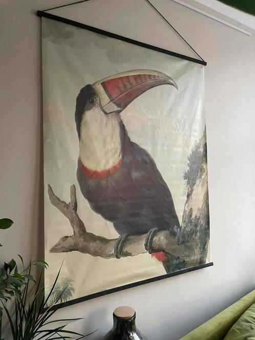 Wandkleed toekan bohemian 95x140cm, Antiek en Kunst, Kunst | Schilderijen | Modern, Ophalen