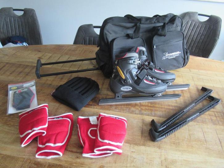 Professionele Viking klapschaats maat 42 met schaatstas enz., Sport en Fitness, Schaatsen, Zo goed als nieuw, Combinoren, Viking