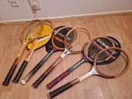 6 Dunlop, Donnay, Wilson  houten rackets, Sport en Fitness, Tennis, Ophalen of Verzenden, Zo goed als nieuw