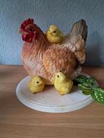 Mooi beeld van kip met kuikens te koop, Ophalen of Verzenden, Nieuw, Dier