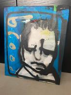 Schilderij herman brood acryl en spuitverf, Antiek en Kunst, Ophalen of Verzenden