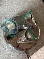3 spots halogeen plafondlamp, Ophalen of Verzenden, Zo goed als nieuw, Plafondspot of Wandspot, Halogeen