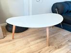 Witte Koffietafel, Ophalen, Kunststof, Gebruikt, 50 tot 100 cm
