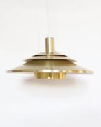 Vintage Deens design messing hanglamp, Huis en Inrichting, Lampen | Hanglampen, Ophalen, Vintage retro midcentury deens design