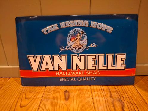 Reclamebordje Van Nelle Halfzware Shag, Verzamelen, Merken en Reclamevoorwerpen, Gebruikt, Reclamebord, Ophalen of Verzenden