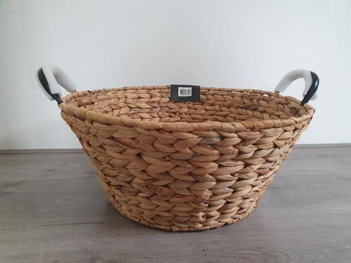 Senza Hyacint gevlochten mand (nieuw), Huis en Inrichting, Woonaccessoires | Schalen en Manden, Nieuw, Mand, Rond, Hout, Ophalen of Verzenden