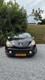 Peugeot 207 1.6 16V CC 88KW 2007 Zwart, Auto's, Peugeot, Voorwielaandrijving, 65 €/maand, 15 km/l, 4 cilinders