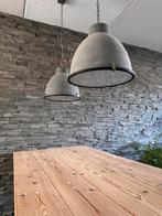 Eetafel hanglamp betonlook, Huis en Inrichting, Ophalen, Zo goed als nieuw, Industrieel, Metaal