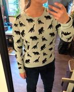 Trui met dino's, Kleding | Dames, Truien en Vesten, H&M, Blauw, Ophalen of Verzenden, Maat 34 (XS) of kleiner
