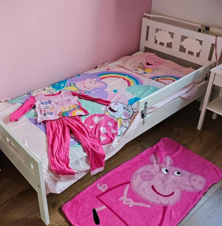 Kritter bedje met matras en uitvalhekje, Kinderen en Baby's, Kinderkamer | Bedden, Gebruikt, 160 tot 180 cm, 70 tot 85 cm, Matras