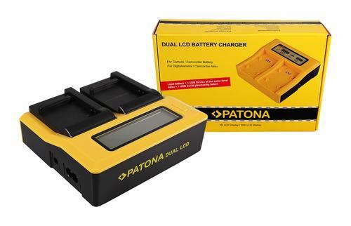 Dual LCD USB LadegerA$?t Samsung Galaxy mini NXF1 Zoom LTE, Audio, Tv en Foto, Fotografie | Accu's en Batterijen, Nieuw, Verzenden