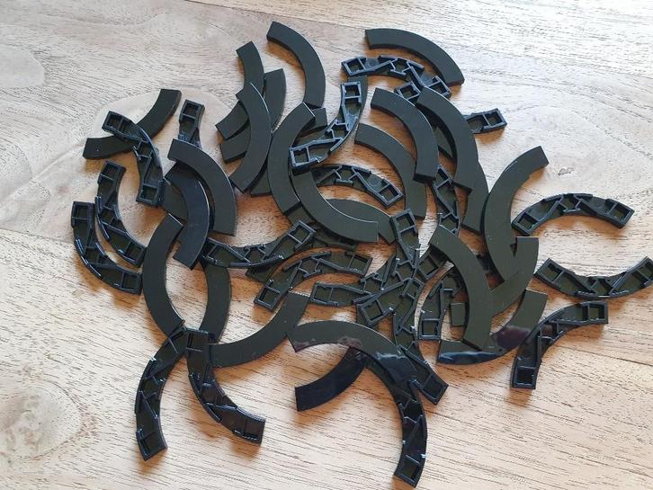 Partij J166=50x Nieuwe Lego half ronde tegels zwart, Kinderen en Baby's, Speelgoed | Duplo en Lego, Nieuw, Lego, Losse stenen