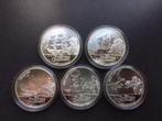 compleet setje Niue - Pirates of the Caribbean - 5 x 1 oz si, Postzegels en Munten, Munten | Oceanië, Setje, Zilver, Ophalen of Verzenden